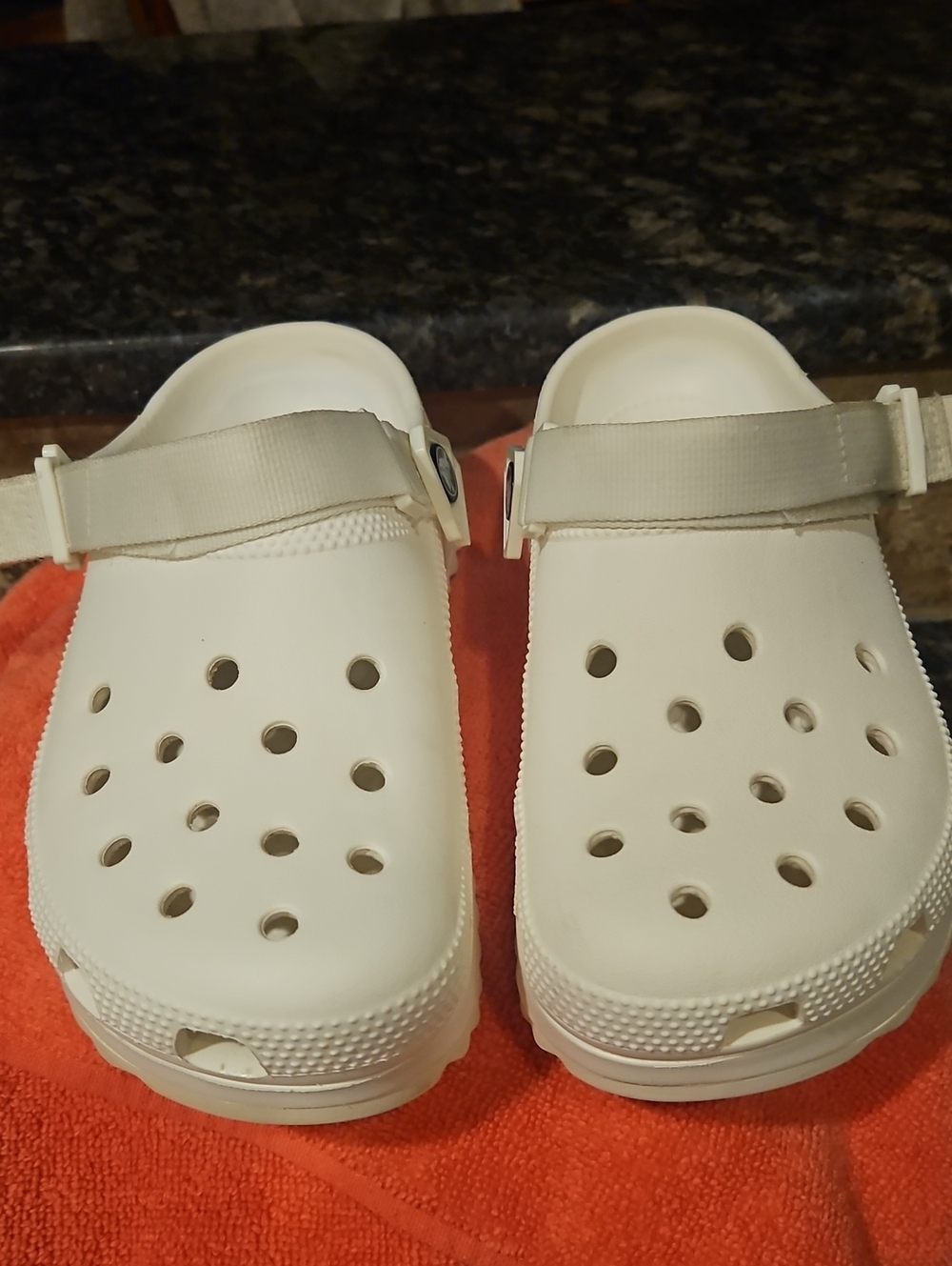 CROCS Women White Ventilated Backstrap Clogs